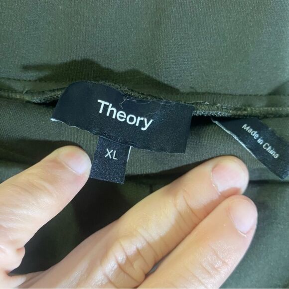 THEORY high waist olive green leggings XL - Picture 3 of 6